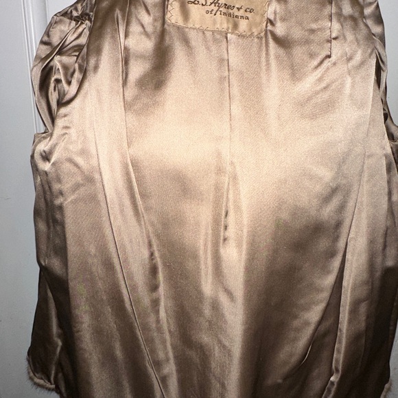 L.S. Ayres & Co Of Indiana Vintage Blonde Tan Mink Coat M/L - Picture 6 of 10